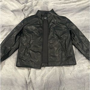 dockers leather jacket